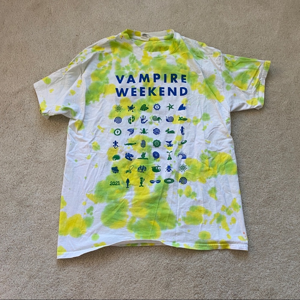 Vampire Weekend Tie-Dye T-shirt size large